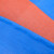 共泰 大篷布 防水防雨加厚棚布 防尘防晒防风塑料篷布 140克PE材质 蓝桔色6*16m