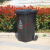 适用户外大码120升塑料带轮上海干湿垃圾分类垃圾桶双桶脚踏工业环卫 120L上海分类带轮棕色(湿垃圾)