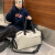 迪拉猫运动包学生轻便手提行李袋短途旅行包女瑜伽健身包干湿分离游泳包 白色 1L
