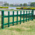锌钢铁艺庭院围挡草坪护栏花园围墙30厘米40厘米50厘米政绿化带栏 30厘米高竖款草绿色