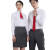 中神盾 8500 男女式长袖衬衫修身韩版职业商务免烫白色斜纹衬衣  (1-9件价格） 白色超细斜 48码