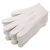 劳保手套耐脏棉线手套耐磨工作工地手套针织手套户外作业线手套 400白色棉线12双