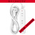 精选好货品质迷你插座USB插排带线小接线板手机充电插头2 0.5米白色弯头插头4插位