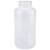 广口塑料瓶 高品质HDPE塑料大口圆瓶 PP加厚塑料瓶 本白色 棕色塑料样品瓶 留样瓶 洁净包装半透 PP(半透明)1000ml,3个洁净包装