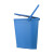 食安库 SHIANKU  食品级清洁工具 分色带盖刻度加厚塑料水桶 手提多功能清洁水桶 蓝色 6L 不含桶盖
