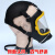 防毒面具喷漆化工甲醛防护面罩活性炭消防粉尘劳保防毒面罩 全面具+5米管