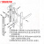 谋福 断桥铝门锁 室内单点锁整套锁 8535整套白色把手