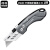德稳（DEWO）DW80不锈钢折叠美工刀 工业级切割刀 剥皮刀 灰色 1把