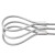 热镀锌不锈钢丝绳索具压制吊具无油铝合金起重钢缆绳拖车货车 26毫米粗 1m