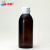 化科 50ml棕色玻璃药水瓶 250ml玻璃瓶密封瓶实验室分装样品 200ml塑料盖(30只) 