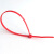 焊卫 彩色尼龙扎带（500根╱包）4×200mm 红色 自锁式彩色尼龙捆扎带 绑线带束线工具 1包价