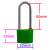 苏识 60mm 绿色 梅花塑钢锁 1.00 个/把 (计价单位：把) 绿色