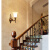 春禄 壁灯床头灯卧室简约现代创意欧式美式客厅楼梯LED背景墙壁灯具 银色 9001双头