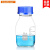 透明棕色蓝盖试剂瓶 丝口瓶螺口瓶密封瓶100 250 5001000ml玻璃瓶 无标透明2000ml