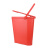 食安库 SHIANKU 食品级清洁工具 带刻度水桶 6L 红色 含桶盖 74114