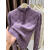啄木鸟品牌紫色半高领蕾丝打底衫女秋冬新款内搭洋气磨毛保暖小衫高级感 紫色 S