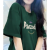 YZYO女短袖上衣高档2024年新款美式复古墨绿色t恤夏季学生韩版宽松半 墨绿色【重磅高质量】 M 建议【80-100斤】