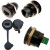 金属D型圆形M24孔RJ45数据USB2.0-3.0信号HDMI航空母座防水连接器 VL24Y-USB3.0-TCAF ，C母转A母