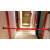 挂壁式隔离带收银台壁挂式不锈钢伸缩头一固定2米3米5米警戒米线 玫红色 2米玫红带