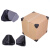 玛仕福 塑料护角75mm(200个) 快递纸箱三面护角 家具包边黑色保护角