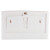 瑞沃 双卷小纸巾盒 壁挂卫生纸盒 厕所免打孔卷纸盒 单位：个 PL-151067白色