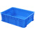 塑料周转箱长方形带盖物流中转筐加厚胶盒红黄蓝白收纳整理箱 单箱 外径；550.420.190 红色