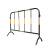镀锌铁马1.5米黄黑护栏公路交通护栏市政施工隔离围栏 15米黄黑烤漆铁马（镀锌管）