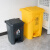 垃圾桶  脚踏式垃圾桶带盖废物厨房卫生间大号商用脚踩垃圾桶MSY 50升灰加厚