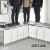 橱柜简易不锈钢厨房厨柜组装经济型一体灶台柜租房水槽柜 1.7米双盆款(分左右)