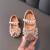 靓棉阁女宝宝鞋子一周岁生日款女童婴儿学步鞋软底小童皮鞋 米色 16码内长12.5cm
