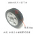 伸缩门电动大门轮子驱动前轮通用机头铝滚轮耐磨轱辘广东配件大全 内孔18mm