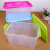 大号乐高桶 塑料透明生活杂物收纳箱 创意玩具有盖储物箱 粉红色 小号