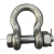 定制定制美式弓型卸扣带螺母高强度连接扣D形U型卡环卡扣锁扣起重 U型带螺母9.5吨