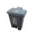废物有害其他垃圾桶40L脚踏式分类红黄蓝加厚30L厨余可回收物 15L生活垃圾灰色 15L灰27X26X35