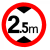 交通标志牌限高2米2.5m3m3.3m3.5m3.8m4m4.2m4.3m4.5m4.8m5 30带配件(限高2.5m)
