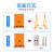 市政道路施工冲孔围挡工地临时隔离护栏警示可移动防风百叶围挡板 橘色0.9x1.8米圆孔/片