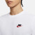 耐克（NIKE）白T情侣款夏季新款运动刺绣LOGO简约短袖纯棉学生T恤AR4999 AR4999-100/低调经典小勾 165/84A/S
