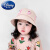 迪士尼（Disney）韩版儿童渔夫帽春秋薄款女童帽子遮阳宝宝防晒帽可爱休闲小孩盆帽 阿紫多多-粉色 参考年龄(4-12岁)50-54cm