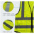 Raxwell  XRRK-03101(瑞克维尔） 反光背心 多口袋 荧光黄  均码   单位：件