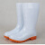 米可衫 白色雨鞋低筒16cm水鞋防滑雨靴耐磨防水胶鞋43码  1双
