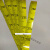 液位标尺贴自粘水位测量贴纸透明罐体防水刻度尺1米线不干胶标签 黄色 5x400cm