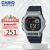卡西欧（CASIO）时尚经典小方块多功能持久电力休闲男士运动手表 WS-1400H-1BVDF