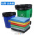 ubag 加厚垃圾分类袋 酒店环卫商用干湿分类垃圾桶袋平口塑料袋GYJ 绿色80*100cm（50个）