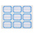晨光（M&G）YT-12 不干胶标签贴纸9枚X10蓝框自粘性标签贴纸 便利便签条 百事贴 价格条标签贴 25*34mm