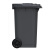 科力邦（Kelibang) 户外垃圾桶 大号加厚240L分类垃圾桶市政环卫垃圾桶挂车 黑色 KB1040 干垃圾（1个）