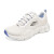 斯凯奇（Skechers）方糖夏季女鞋子厚底跑鞋网布缓震运动鞋 149886 白色 149886-WBL /蓝色 39