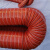 楷赫 高温硫化管 耐高温硅胶软管通风管排风管热风管 桔红内径115mm*4m（4米1根）