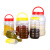 瓶一斤专用2斤透明罐子空瓶子带盖加厚PET包装装塑料的蜂蜜罐 1100毫升红提32个送标签泡沫垫