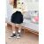 艾摩贝贝童裙女童斜纹棉布半身包臀裙子儿童韩版洋气口袋工装短裙 咖色 130cm