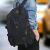 酷奇袋鼠双肩包男耐磨帆布大容量旅行背包时尚潮男女中大学生书包2024新款 黑色大款